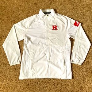 White Rutgers athletics quarter zip